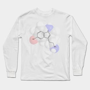 Serotonin Molecule Chemistry Long Sleeve T-Shirt